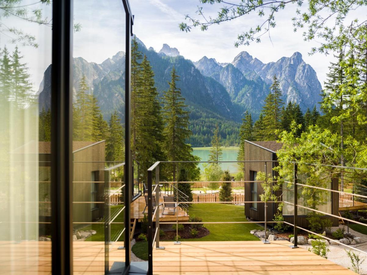 Skyview Chalets Am Camping Toblacher See 外观 照片