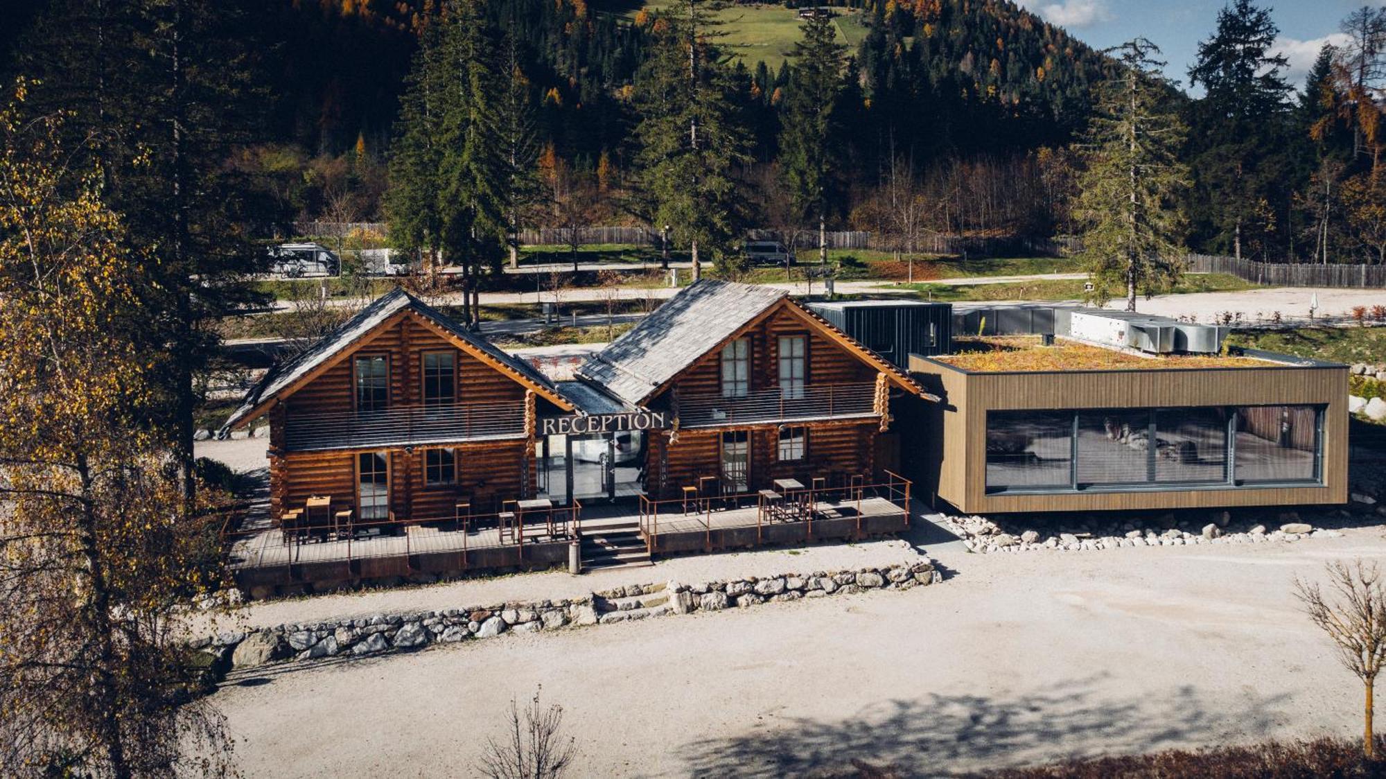 Skyview Chalets Am Camping Toblacher See 外观 照片