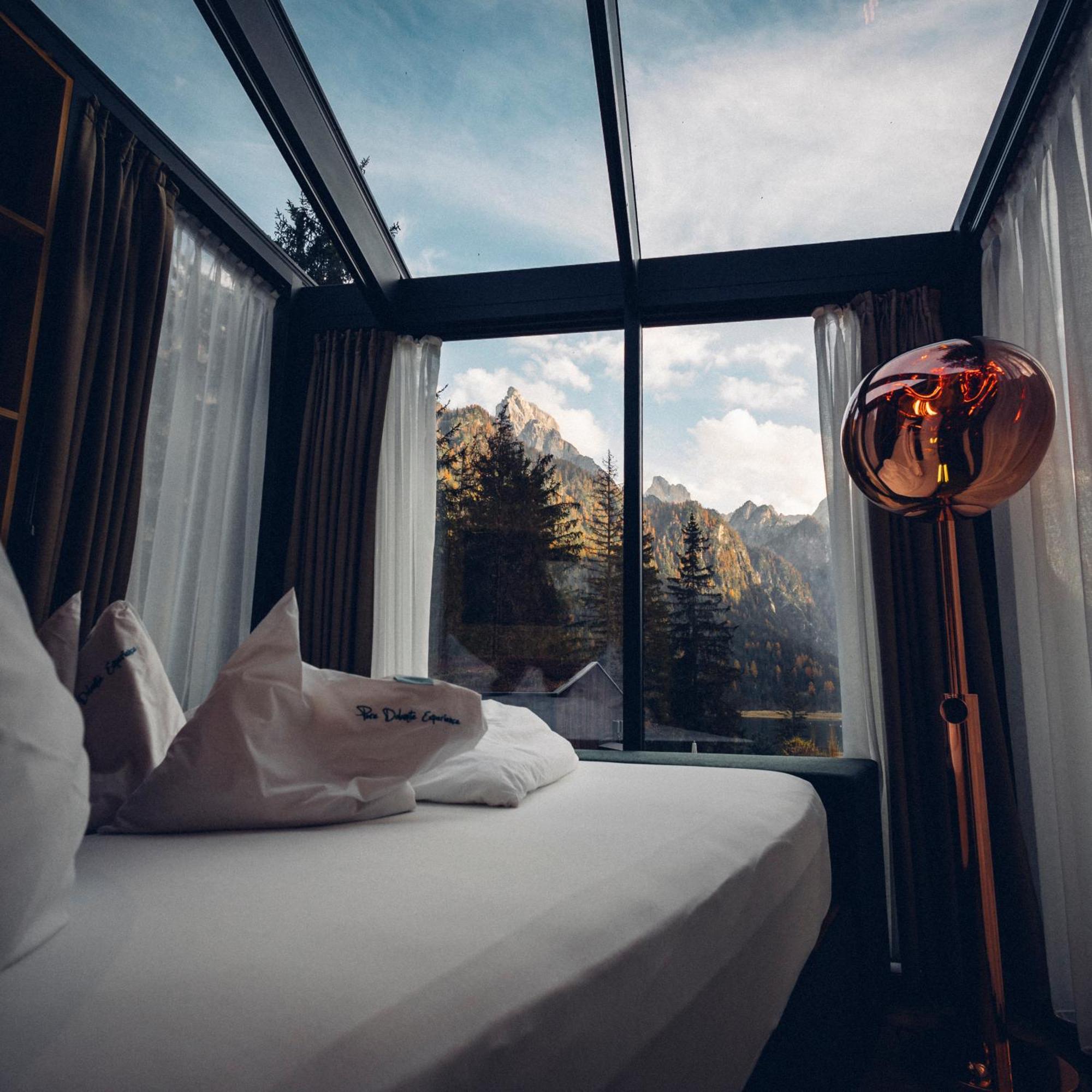 Skyview Chalets Am Camping Toblacher See 外观 照片